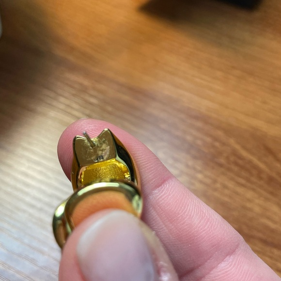 Jenny Bird gold Doune chunky earrings - Picture 4 of 6